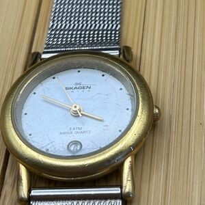 Skagen Gold Case with Stainless Steel Mesh Watch Strap - 98